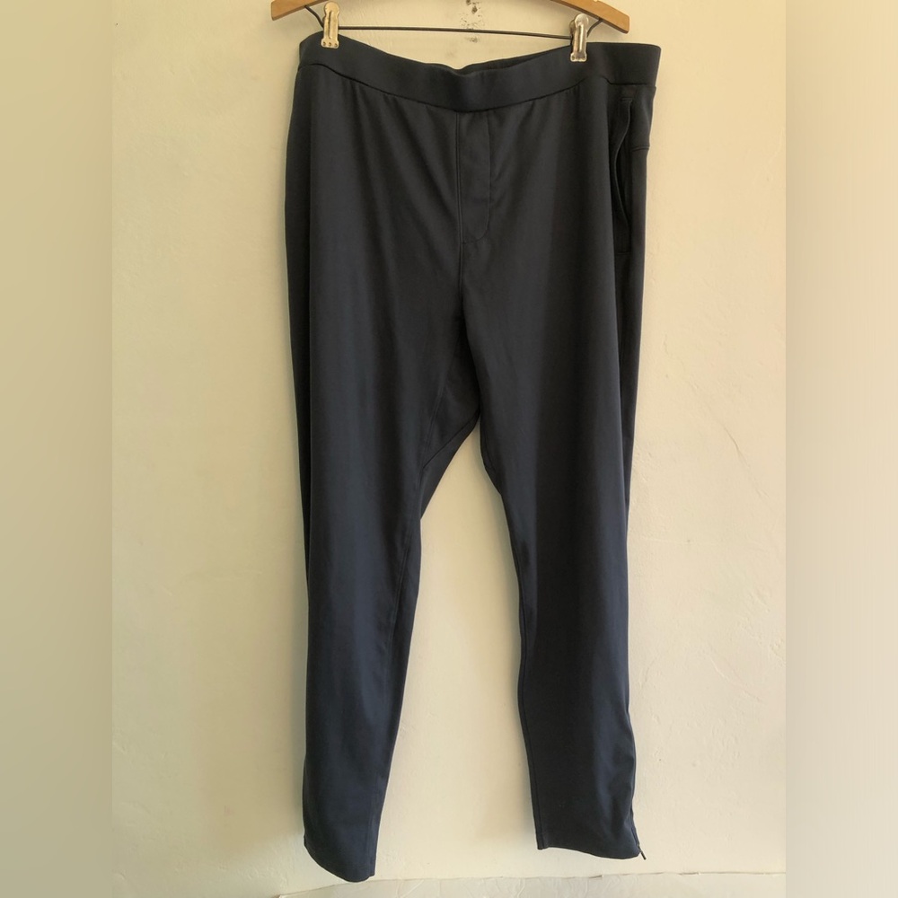 Mondetta Outdoor Project Womens Performance Jogger Size XL Blue Ankle Zip